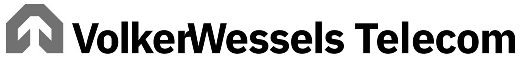 VolkerWessels Telecom Schriftzug auf weißem Hintergrund
