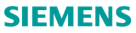 Siemens Schriftzug in der charakteristischen petrolblauen Farbe