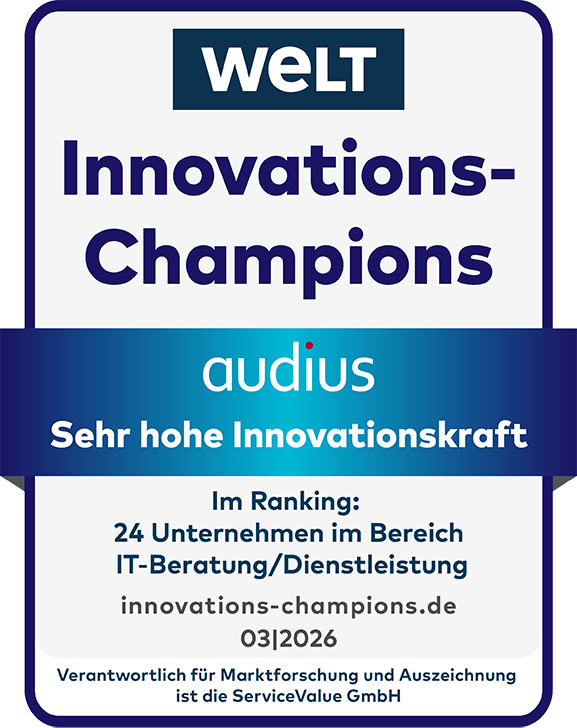 audius |&nbsp;WELT Innovations-Champions