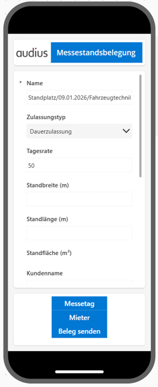 Messestandsbelegung
