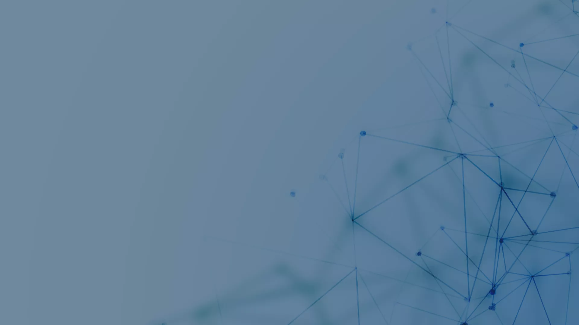 Blaues Hintergrundbild mit vernetzten Linien und Punkten, die an ein Netzwerk oder eine IT-Infrastruktur erinnern. Es symbolisiert eine abstrakte, digitale Darstellung von Datenverbindungen, passend zum Thema des AWS Optimization & Licensing Assessments (OLA), das IT-Infrastrukturen automatisiert analysiert.