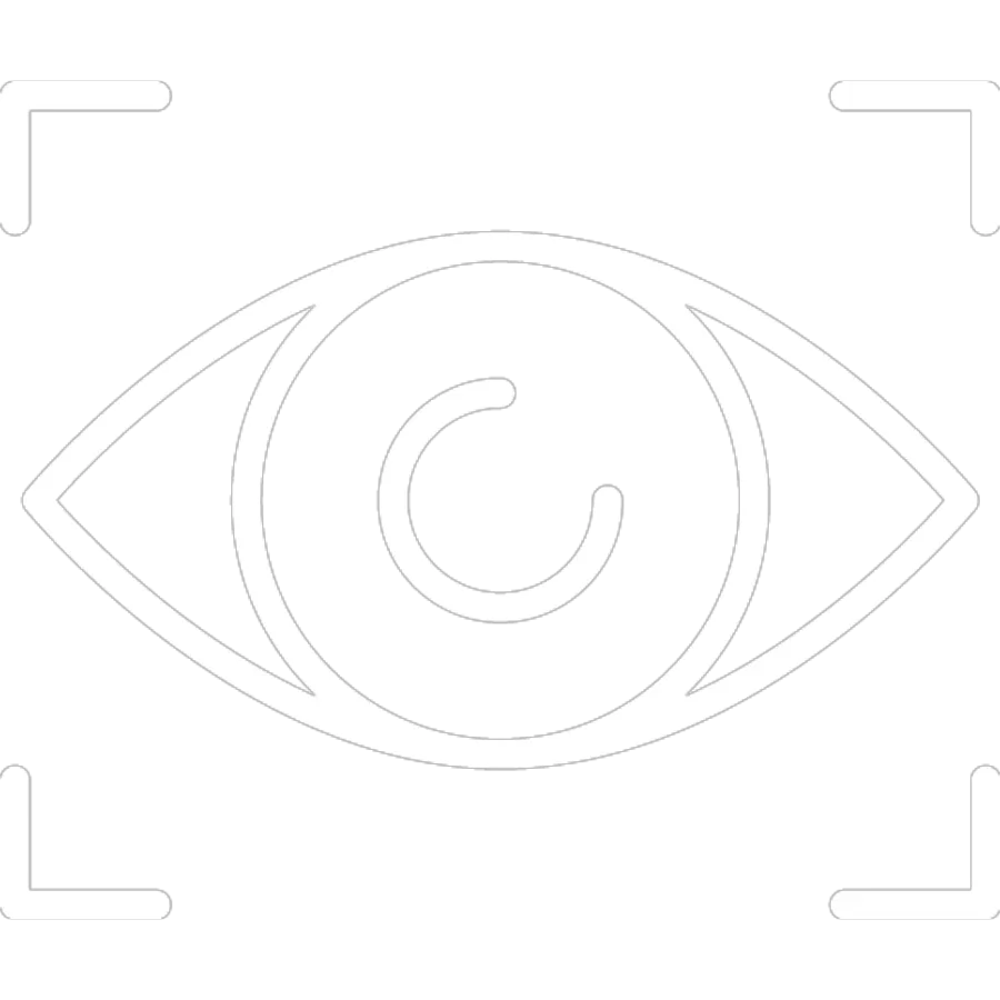 Symbolisches Auge als Icon für Transparenz und bessere Übersicht.
