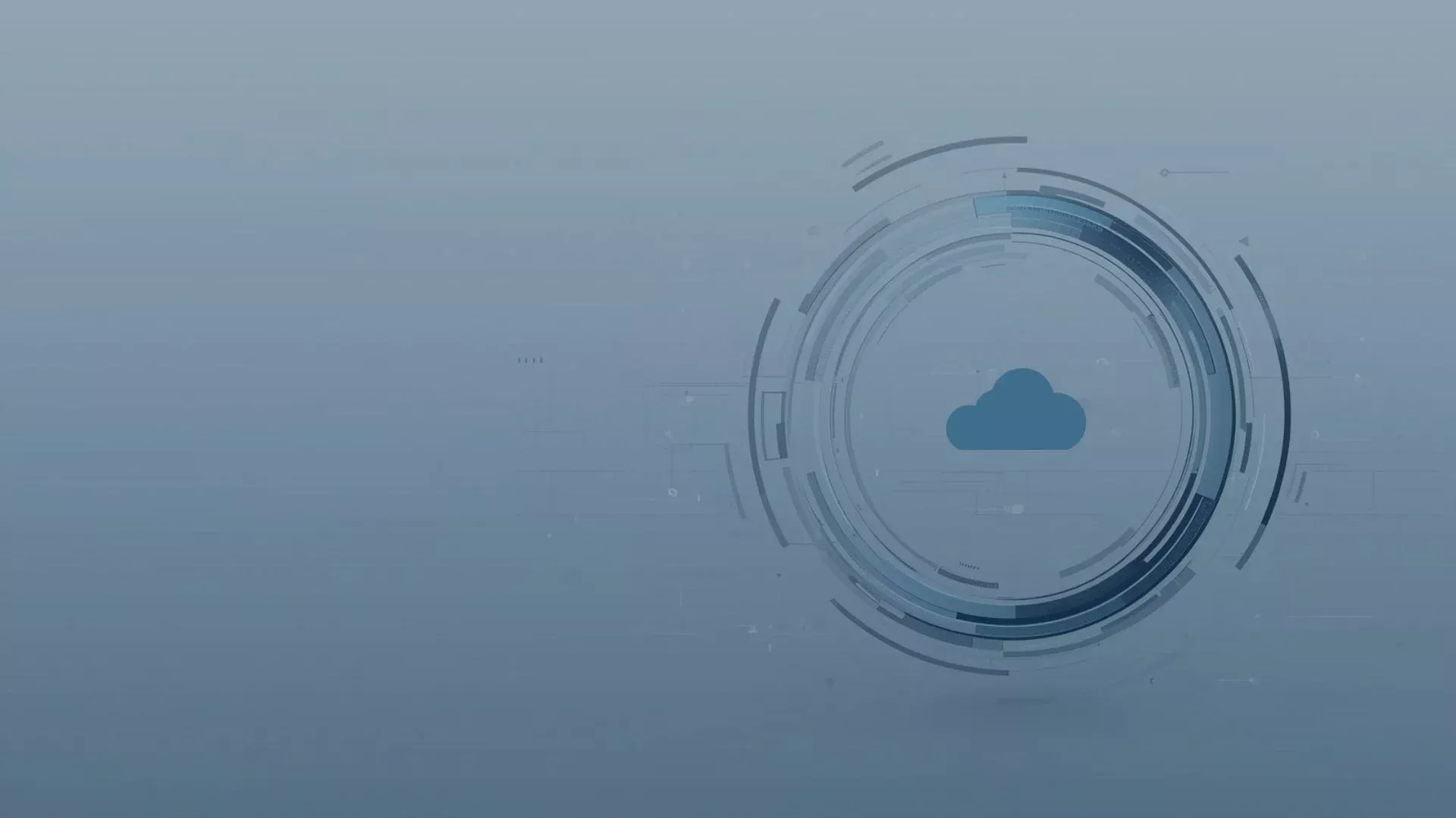 Digitale Transformation und modernes Endpoint Management: Futuristische Darstellung einer Cloud (Symbol für Microsoft Intune) in einem technologischen Netzwerk – visualisiert die effiziente Verwaltung von Windows Win32-Anwendungen durch Automatisierung, Standardisierung und transparente IT-Prozesse mit Lösungen wie dem Unified Application Manager.