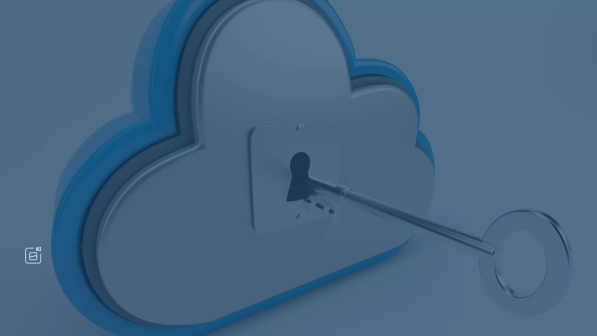 Symbolische Darstellung einer blauen Wolke mit einem Vorhängeschloss und einem Schlüssel – steht für die intelligente Integration von Network Access Control und Asset Management, die durch zentrale, automatisierte Verwaltung und Kontrolle aller Geräte Sicherheitsrisiken minimiert und die Netzwerkintegrität stärkt.