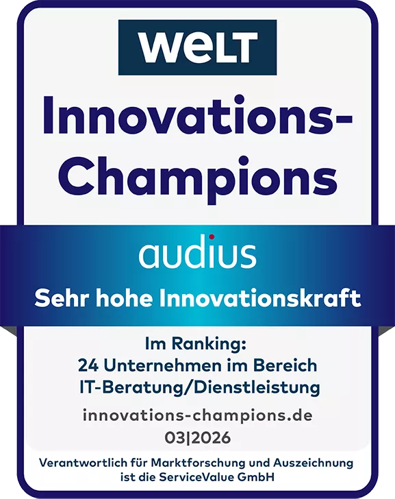 audius | WELT Innovations-Champions