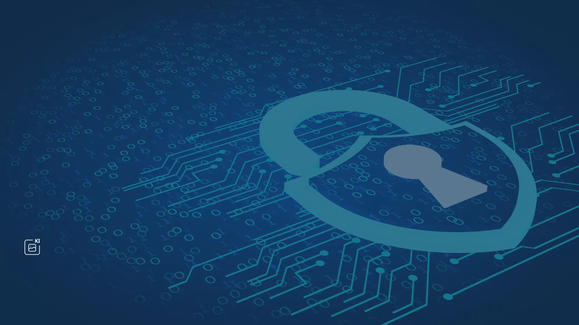 Datenschutz und Informationsklassifizierung: Symbolbild mit Vorhängeschloss auf blauem digitalem Schaltkreis-Hintergrund für sichere Datenverarbeitung, IT-Sicherheit, Compliance, Schutz der sensiblen Unternehmensdaten, vertraulicher Informationen und Datenschutzrichtlinien nach DSGVO