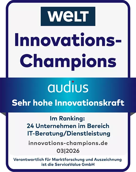 audius | WELT Innovations-Champions