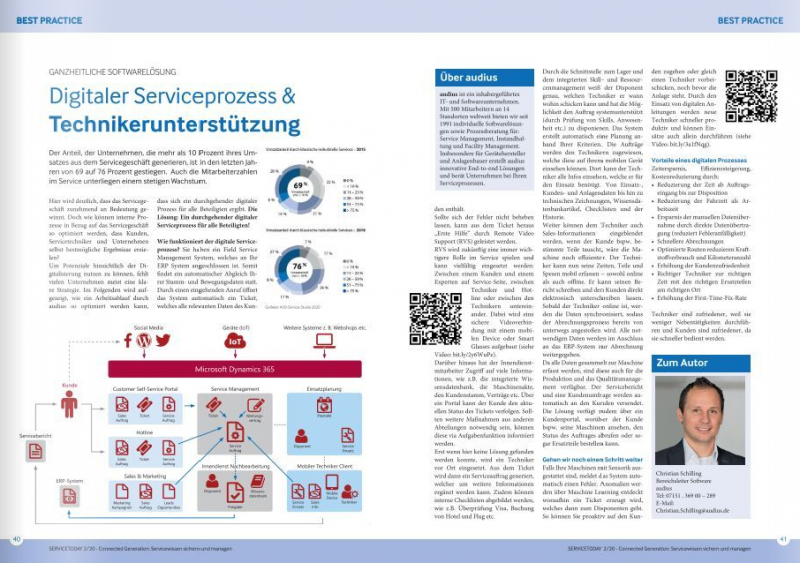 audius | Best Practice Digitaler Serviceprozess