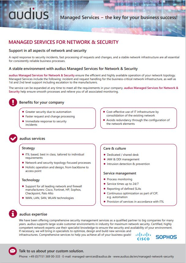 audius | Managed Services for Network & Security