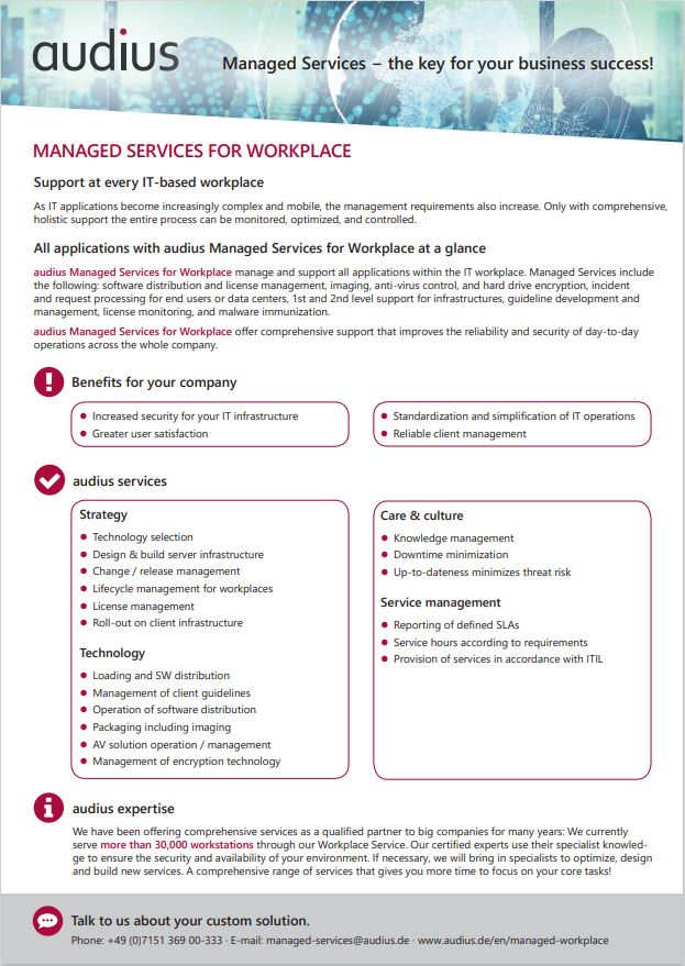 Managed Services for Workplace