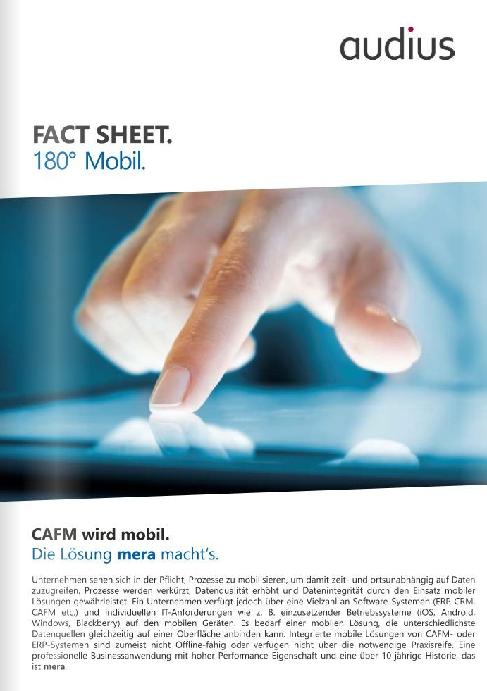 audius | mera Fact Sheet 180° Mobil