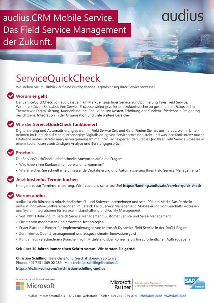 audius | ServiceQuickCheck