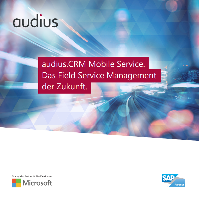 audius | CRM Mobile Service Broschüre | Bild